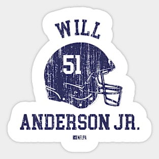 Will Anderson Houston Helmet Font Sticker